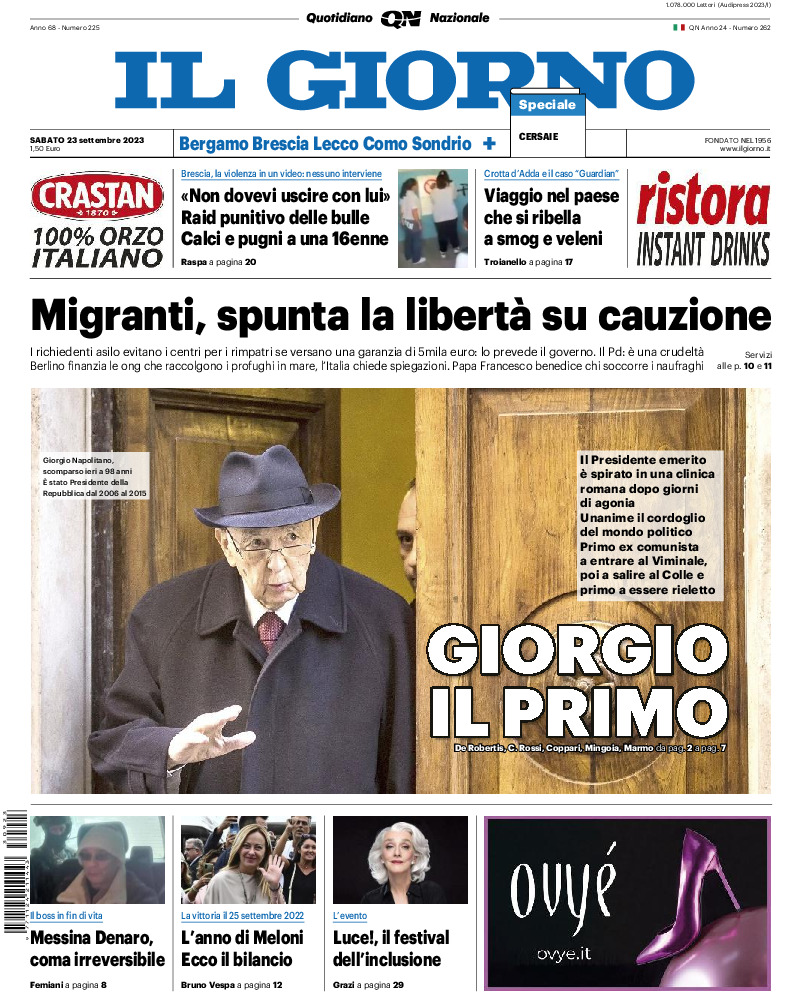 Sondrio - sabato 23 Settembre 2023