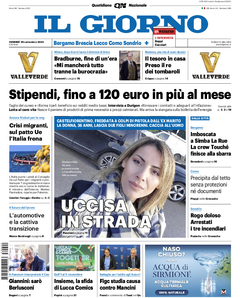 Sondrio - venerdì 29 Settembre 2023