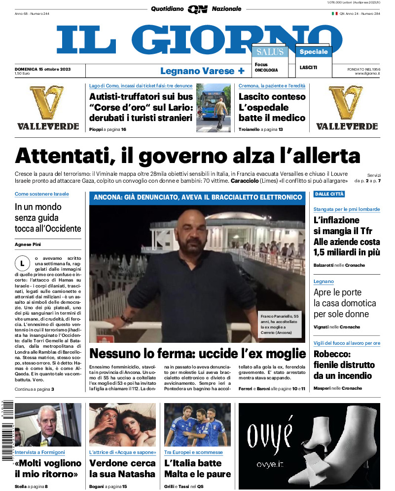 Varese - domenica 15 Ottobre 2023