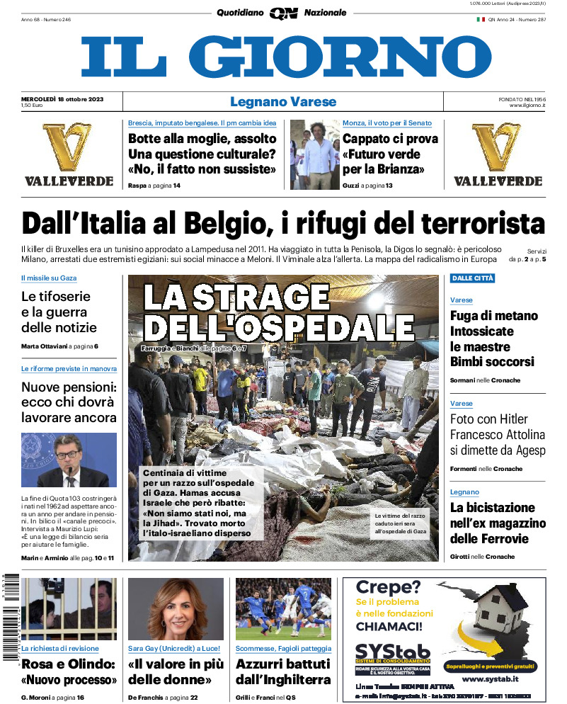 Varese - mercoledì 18 Ottobre 2023