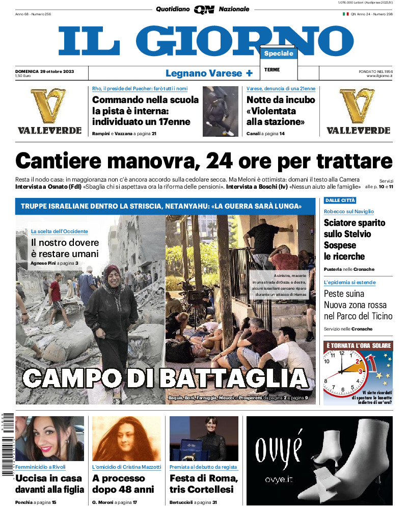 Varese - domenica 29 Ottobre 2023