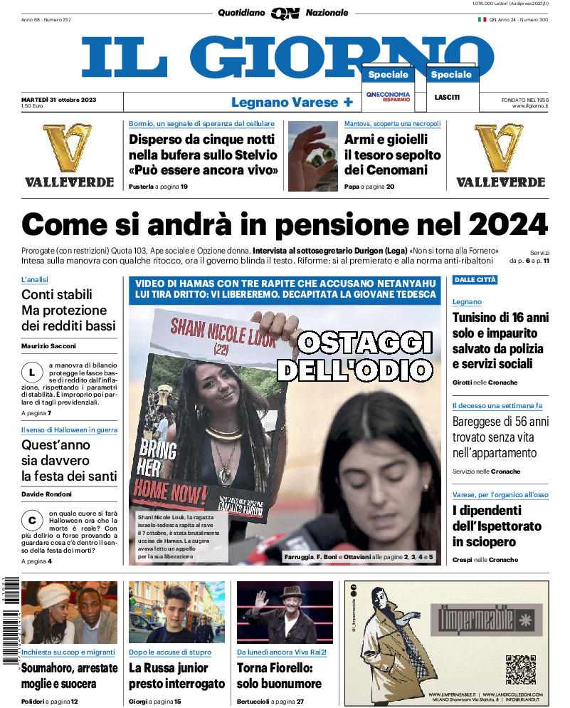 Varese - martedì 31 Ottobre 2023