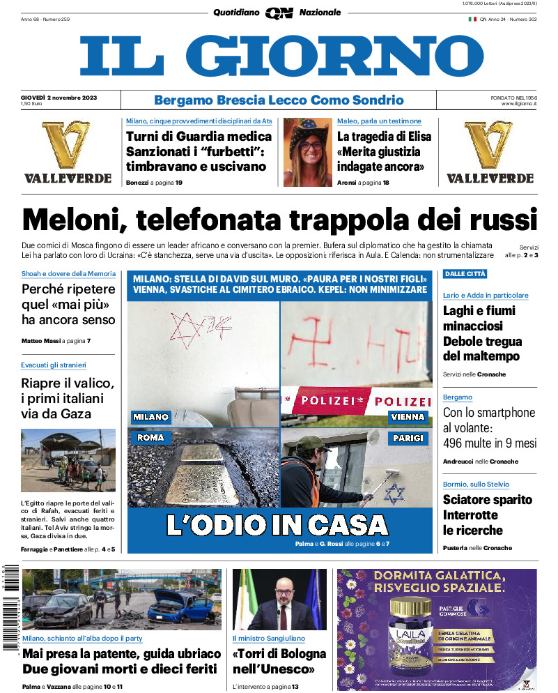 Sondrio - giovedì 02 Novembre 2023