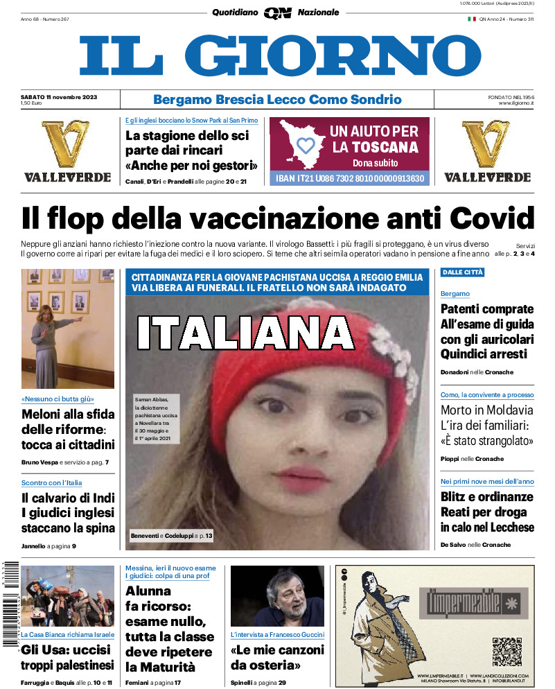 Sondrio - sabato 11 Novembre 2023