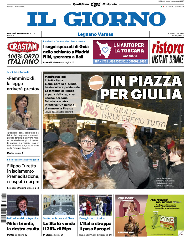 Varese - martedì 21 Novembre 2023