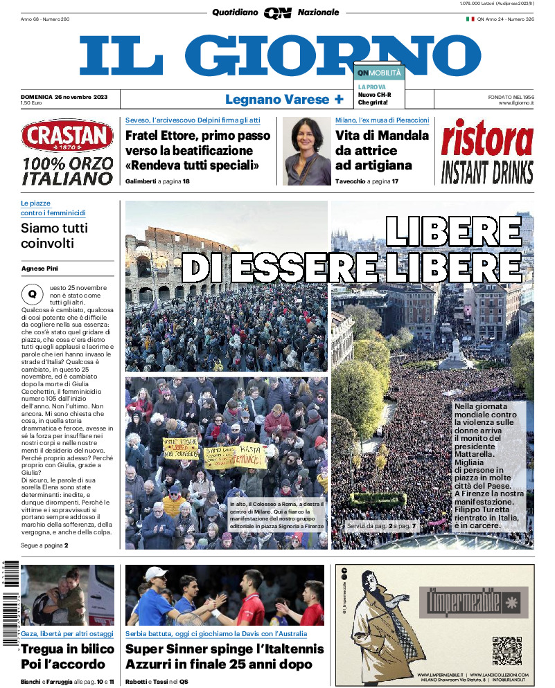 Varese - domenica 26 Novembre 2023