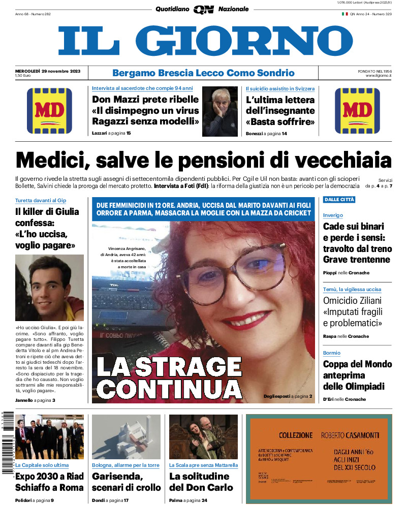 Sondrio - mercoledì 29 Novembre 2023