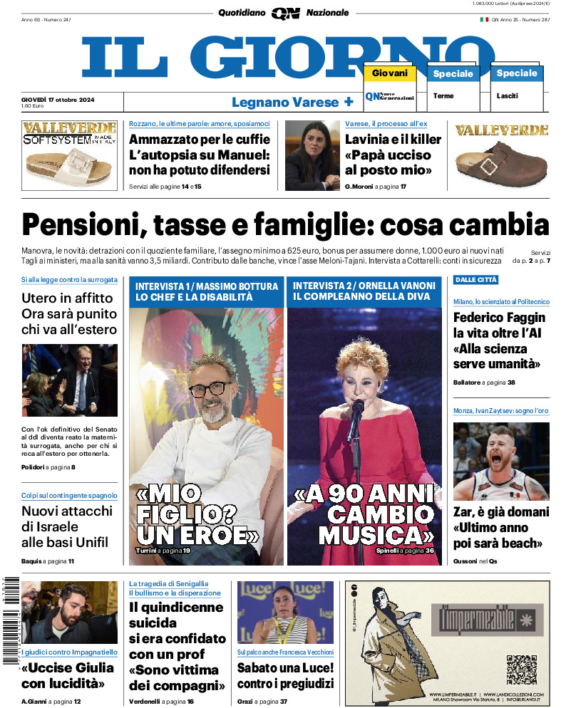 Varese - giovedì 17 Ottobre 2024