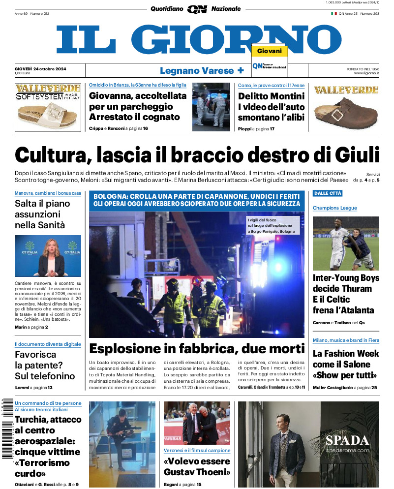 Varese - giovedì 24 Ottobre 2024
