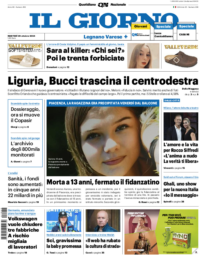 Varese - martedì 29 Ottobre 2024