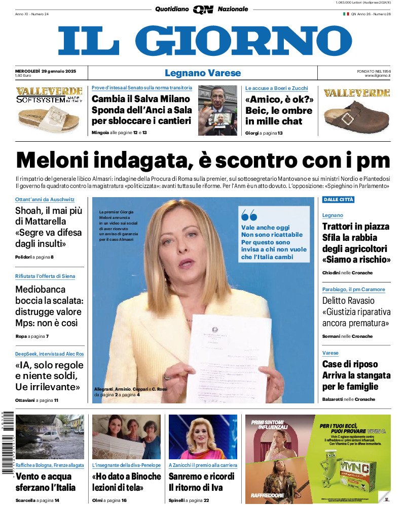 Varese - mercoledì 29 Gennaio 2025