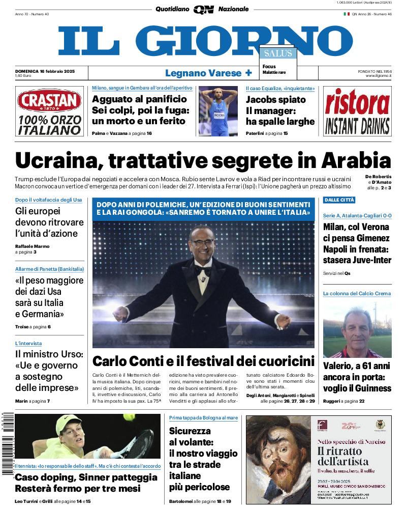 Varese - domenica 16 Febbraio 2025