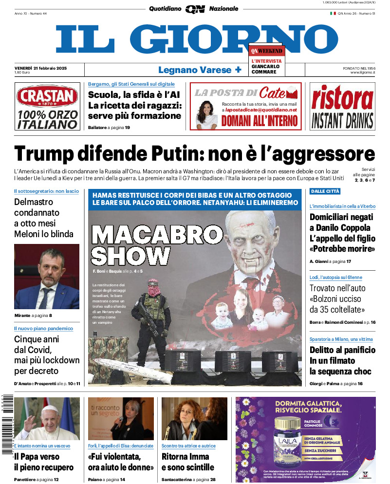 Varese - venerdì 21 Febbraio 2025