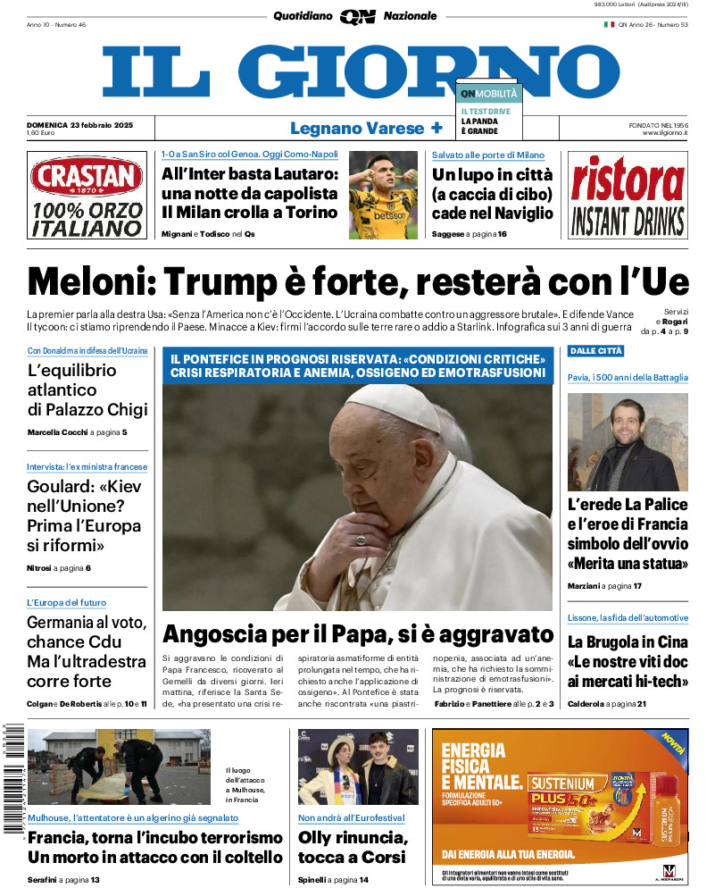 Varese - domenica 23 Febbraio 2025