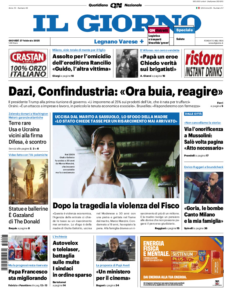 Varese - giovedì 27 Febbraio 2025