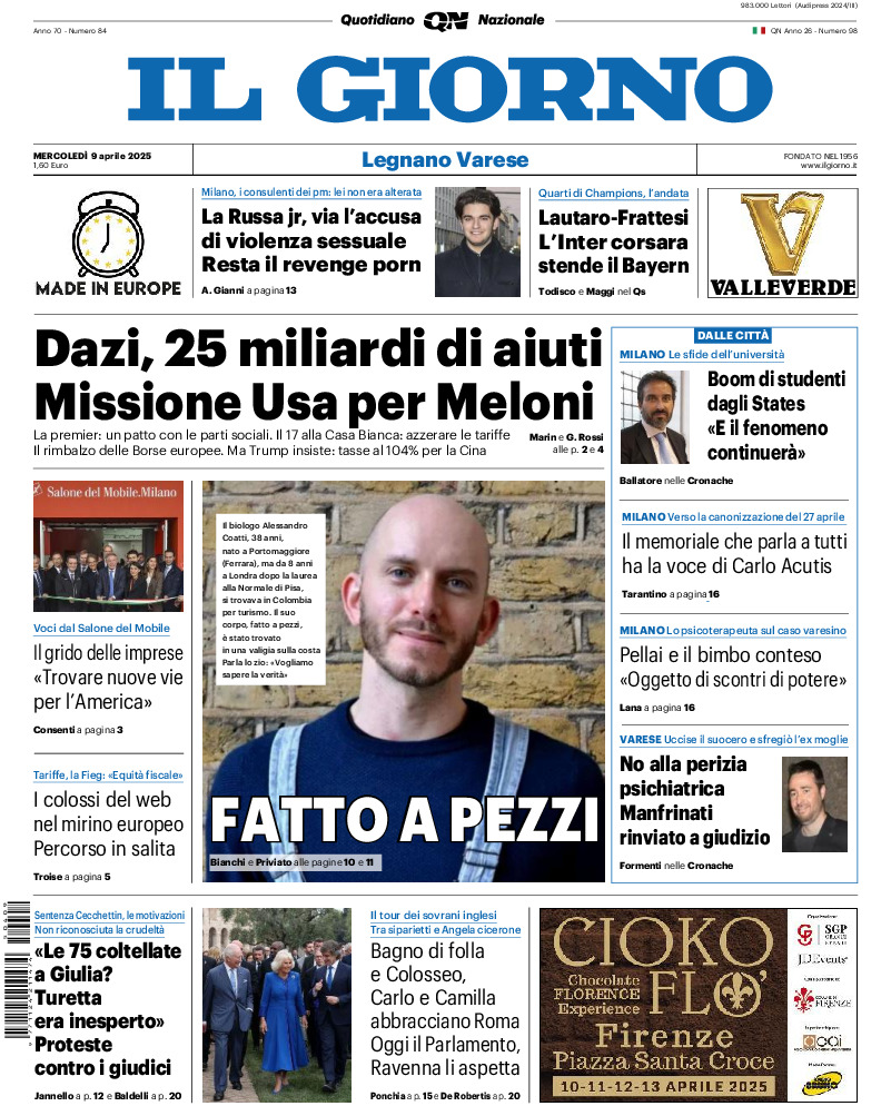 Varese - mercoledì 09 Aprile 2025