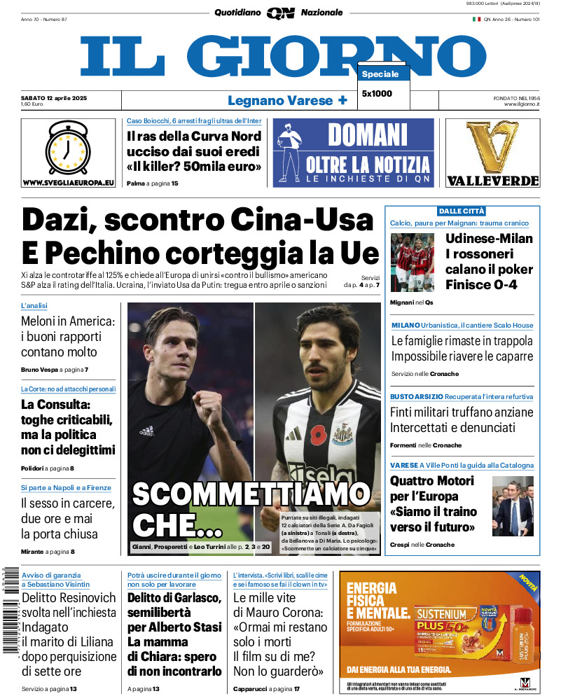 Varese - sabato 12 Aprile 2025
