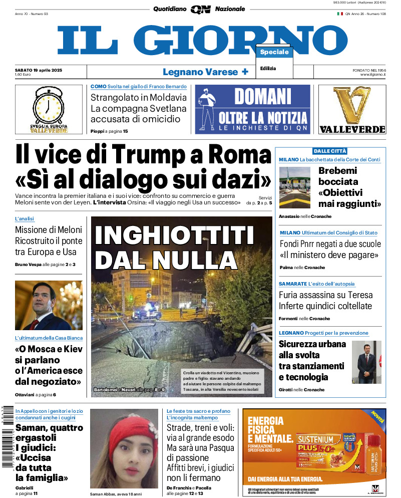Varese - sabato 19 Aprile 2025