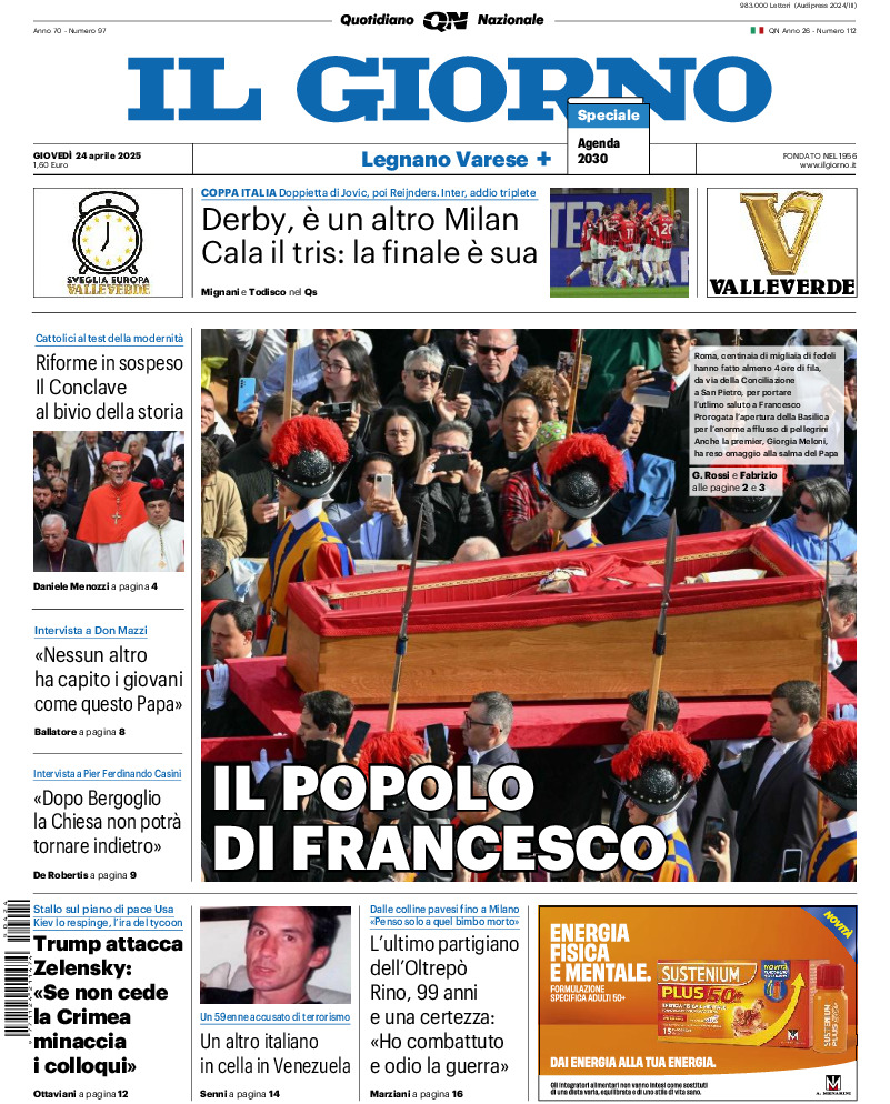 Varese - giovedì 24 Aprile 2025