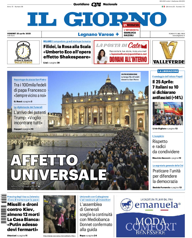 Varese - venerdì 25 Aprile 2025